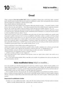 10 dnů modliteb - Když se modlíte... 